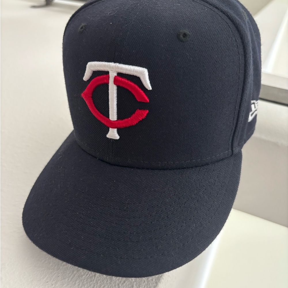 Minnesota Twins Navy Baseball Cap with Red and White Logo